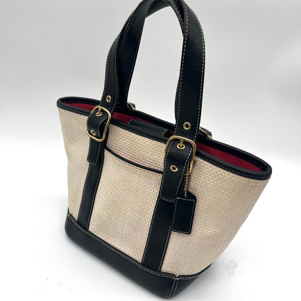 COACH Vintage Y2K Madison Basket Weave and Leather Mi… - Gem